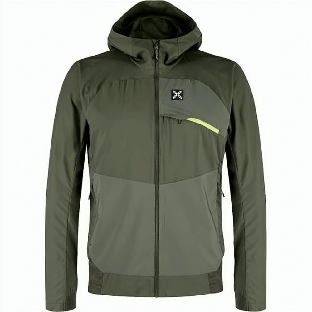 MONTURA Two-Tone Green Montura Jacket with Front Zipper